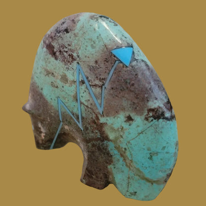 Chrysocolla Powerful Zuni Medine Bear Zuni Fetish