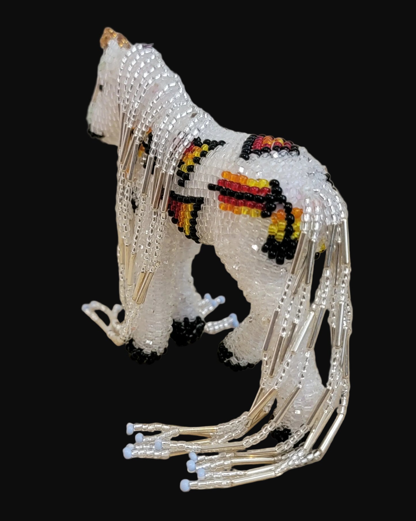 Fully Beaded Fancy Fantasy Zuni Unicorn Indian Beadwork