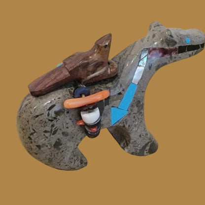 Rearing Back Fancy Heratlined Horse w/Messenger Bird Pack