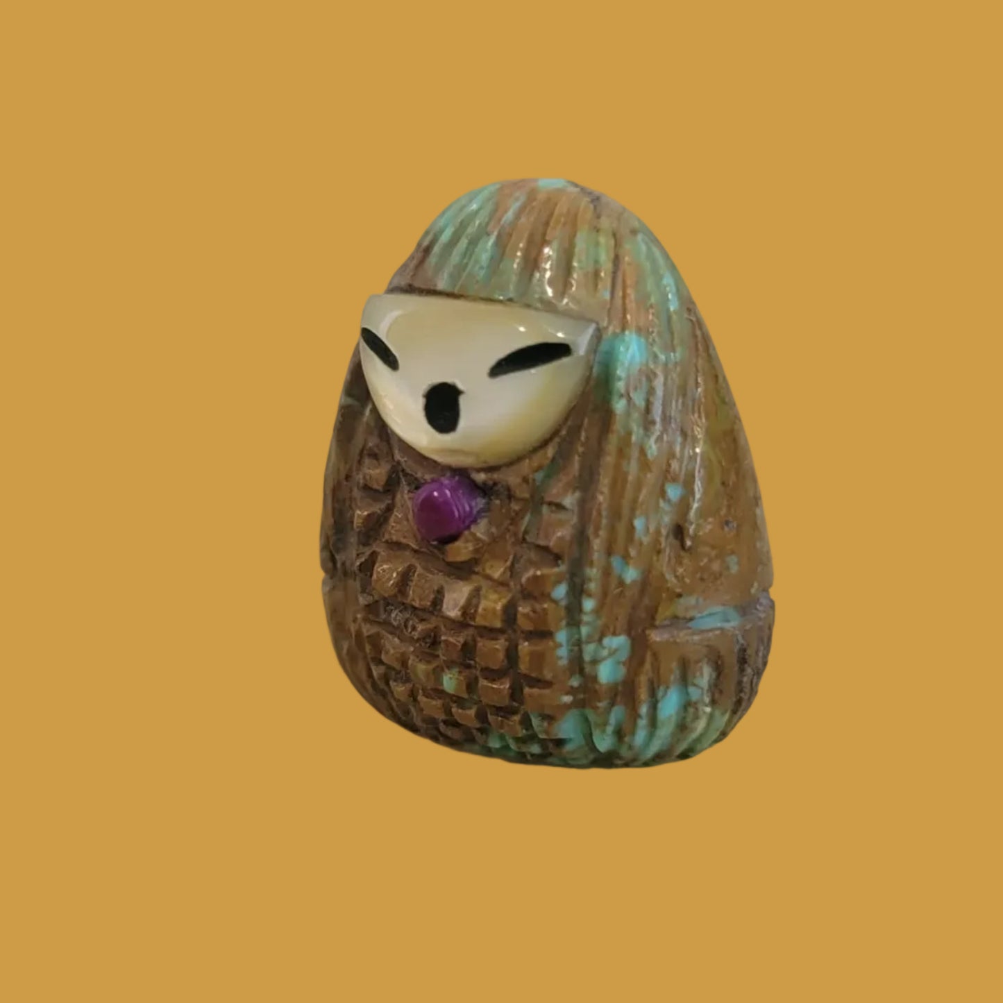 Mini Turquoise Zuni Corn Maiden Zuni Fetish