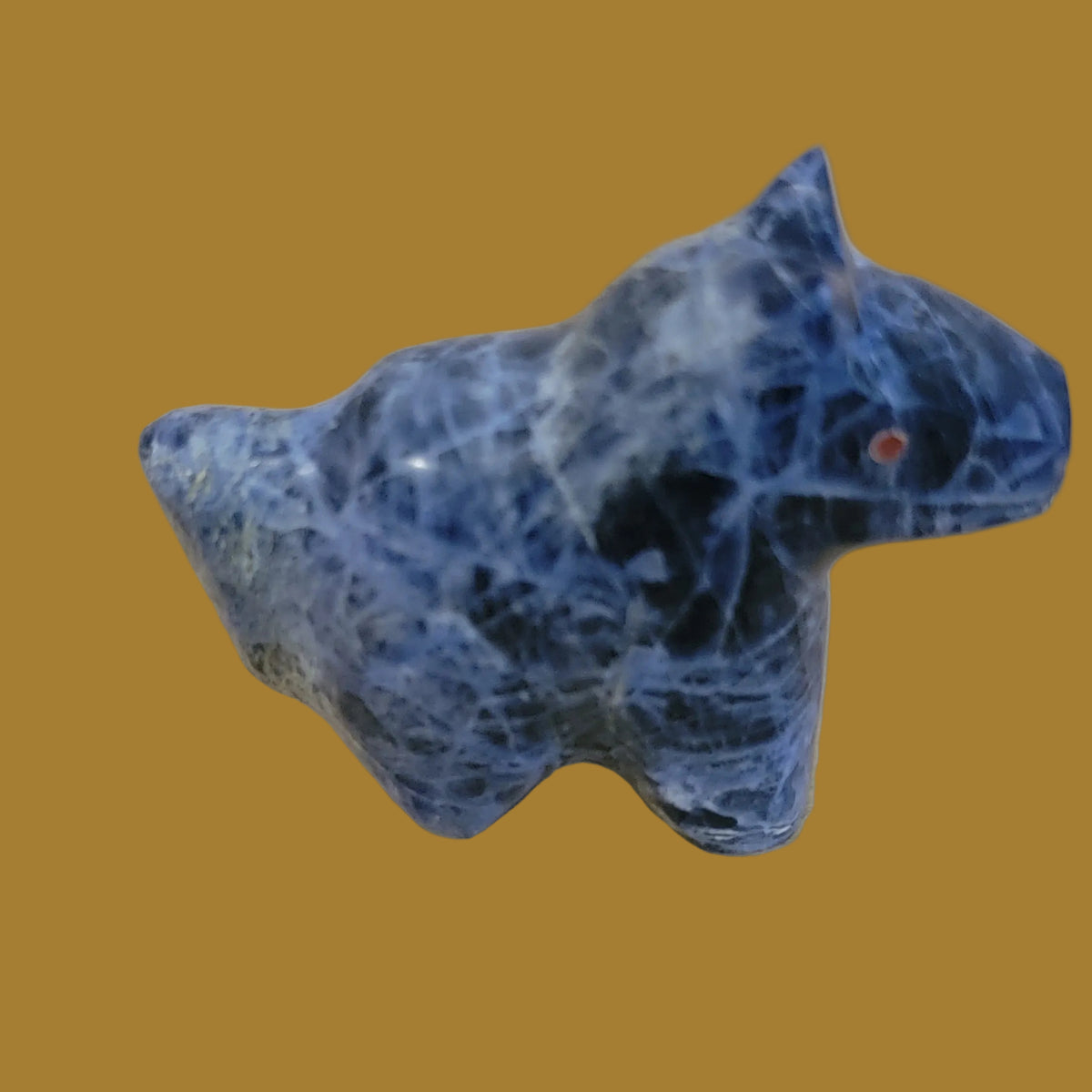 Sodalite Healing Horse Zuni Fetish