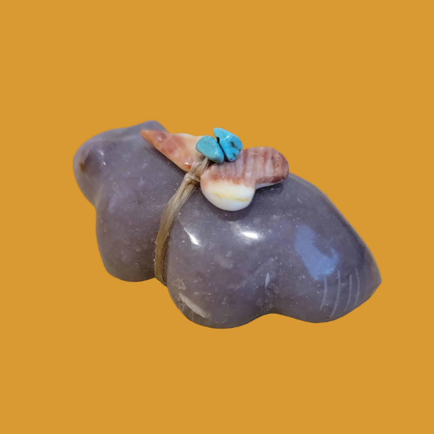Fluorite Badger Zuni Fetish