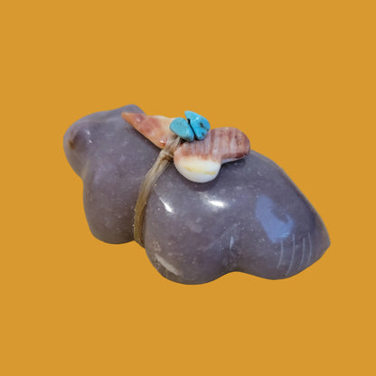 Fluorite Badger Zuni Fetish