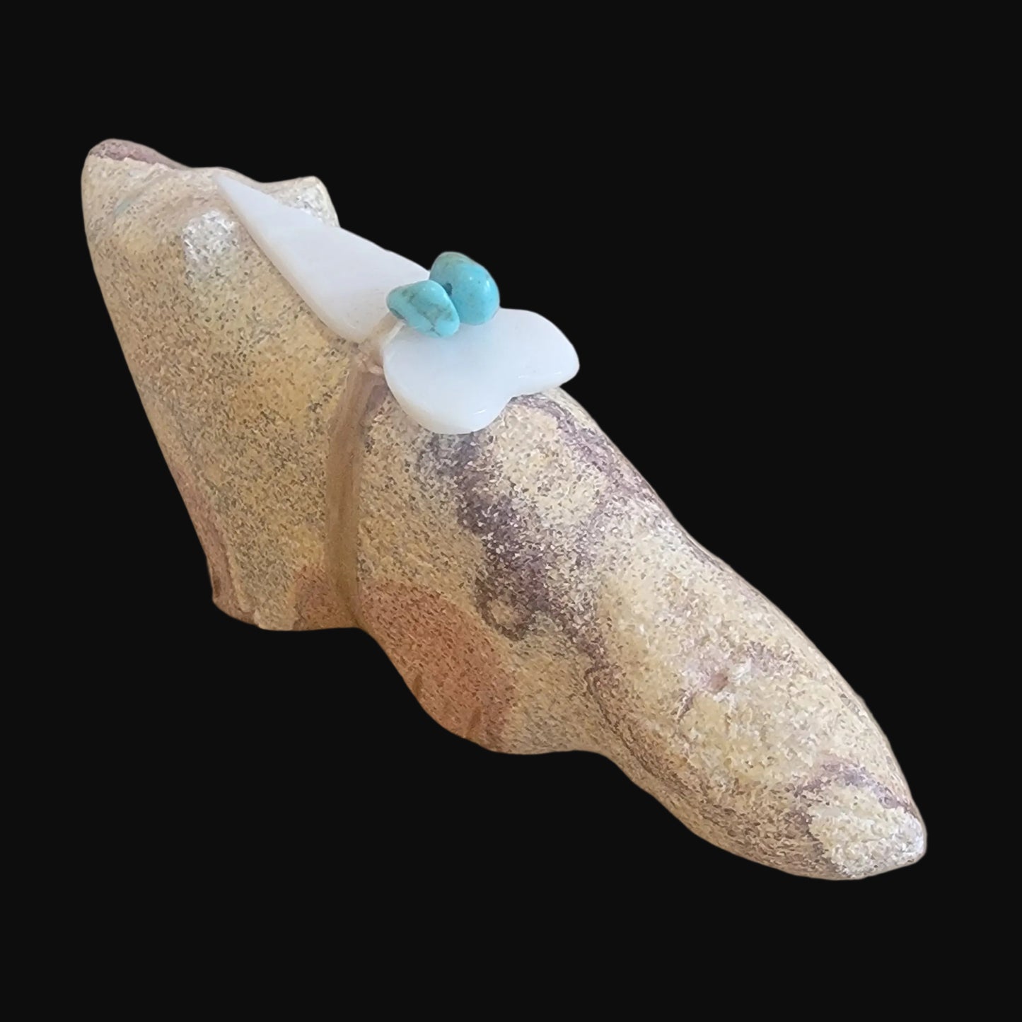 Sandstone Wolf Zuni Fetish