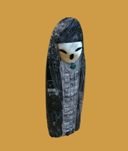 Ammonite Zuni  Corn Maiden Zuni Fetish