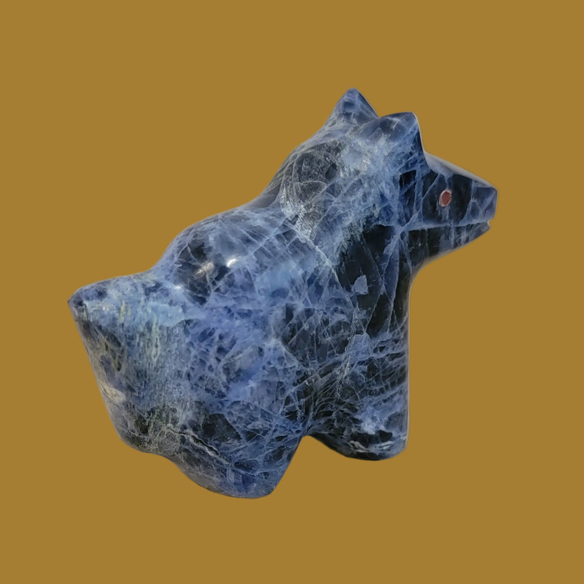 Sodalite Healing Horse Zuni Fetish