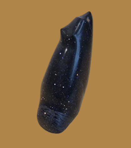 Blue Goldstone Coyote Zuni Fetish