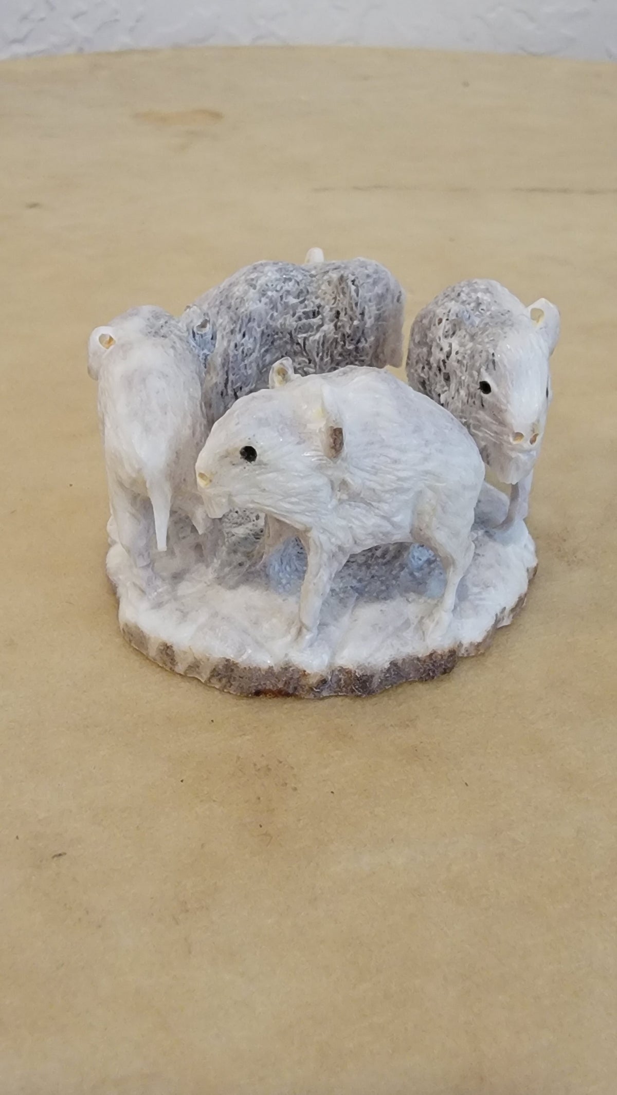 Antler Ring of Bison/Buffalo Zuni Fetish