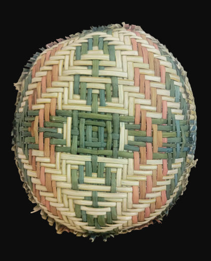 Colorful Oval Hopi Sifter Basket Indian Baskets