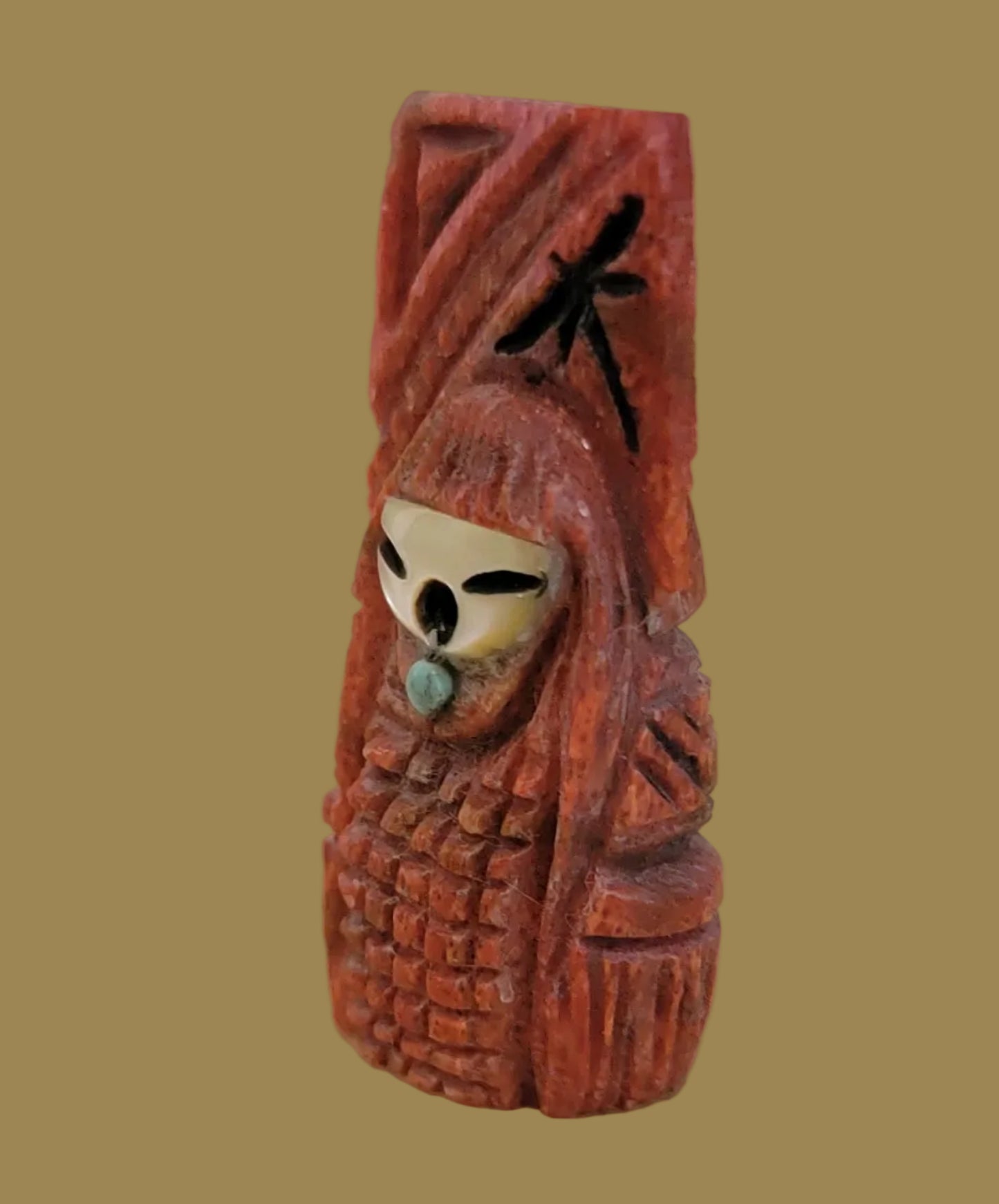 Apple Coral Zuni Harvest Maiden Zuni Fetish