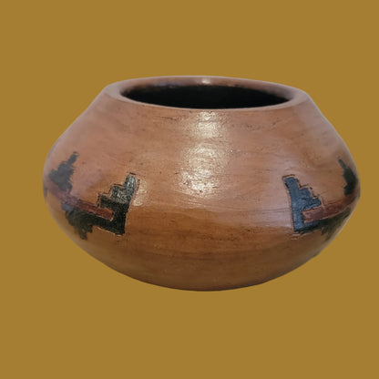 Navajo Wedding Basket Design Pine Pitch Lined Indian Pottery