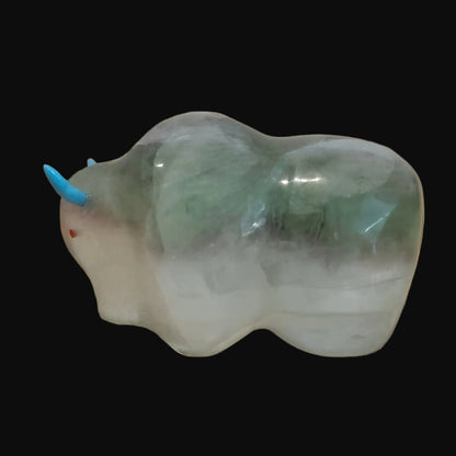 Powerful Fluorite Bison/ Buffalo Zuni Fetish