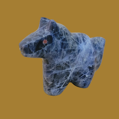 Sodalite Healing Horse Zuni Fetish