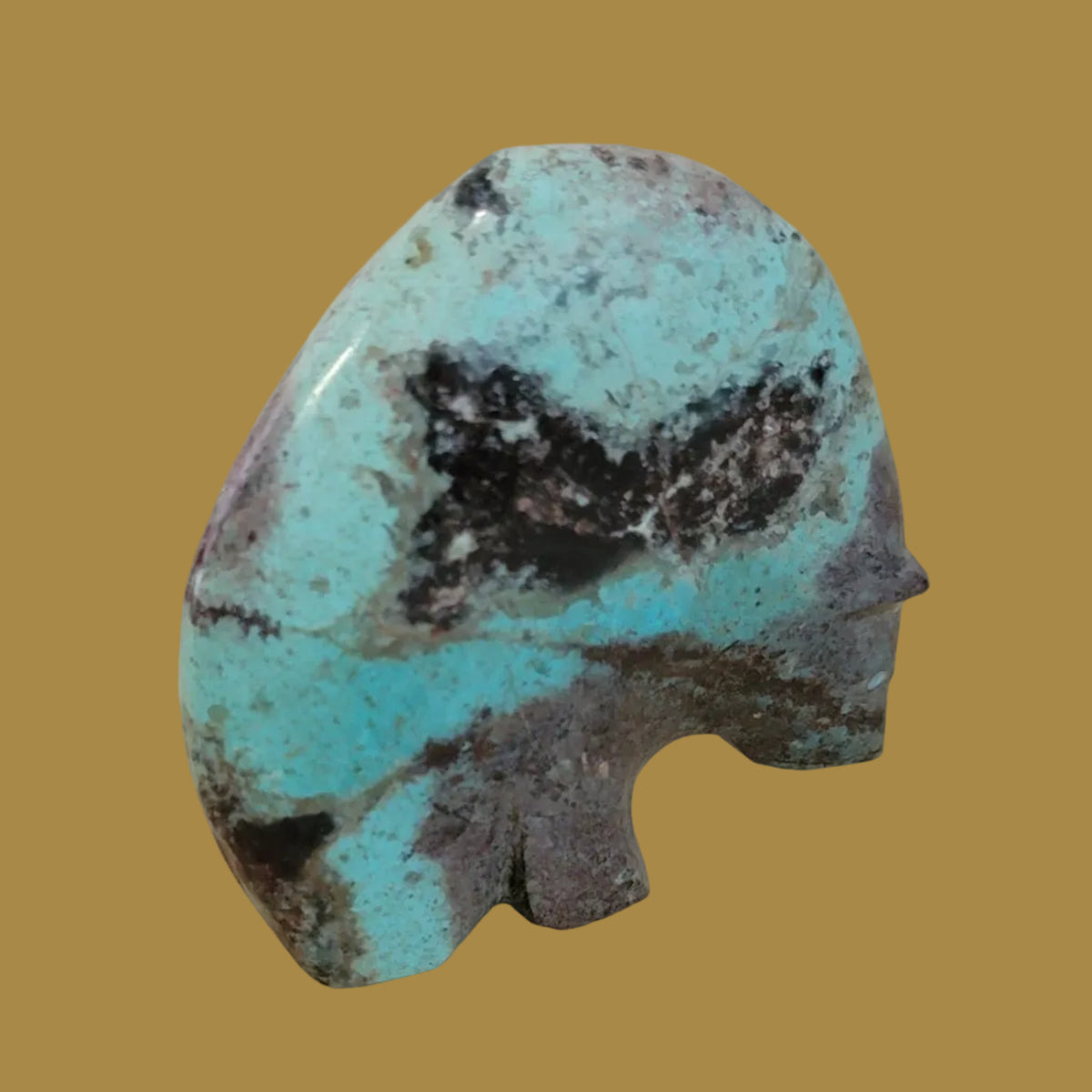 Chrysocolla Powerful Zuni Medine Bear Zuni Fetish