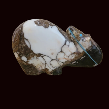 Crazy Horse Stone Looking Back Medicine Bear Zuni Fetish