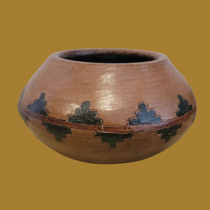 Navajo Wedding Basket Design Pine Pitch Lined Indian Pottery