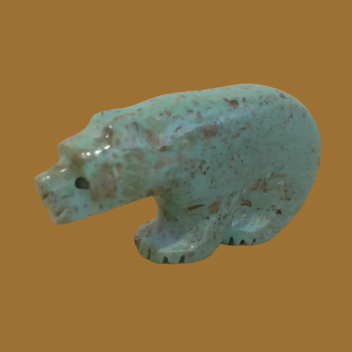 Exquisite Turquoise Maiden/Bear Zuni Fetish
