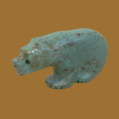Exquisite Turquoise Maiden/Bear Zuni Fetish