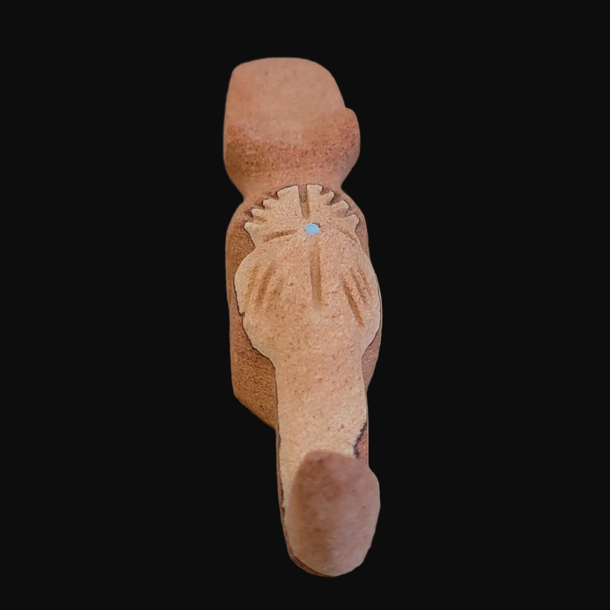 Sandstone Cougar on the Prowl Zuni Fetish