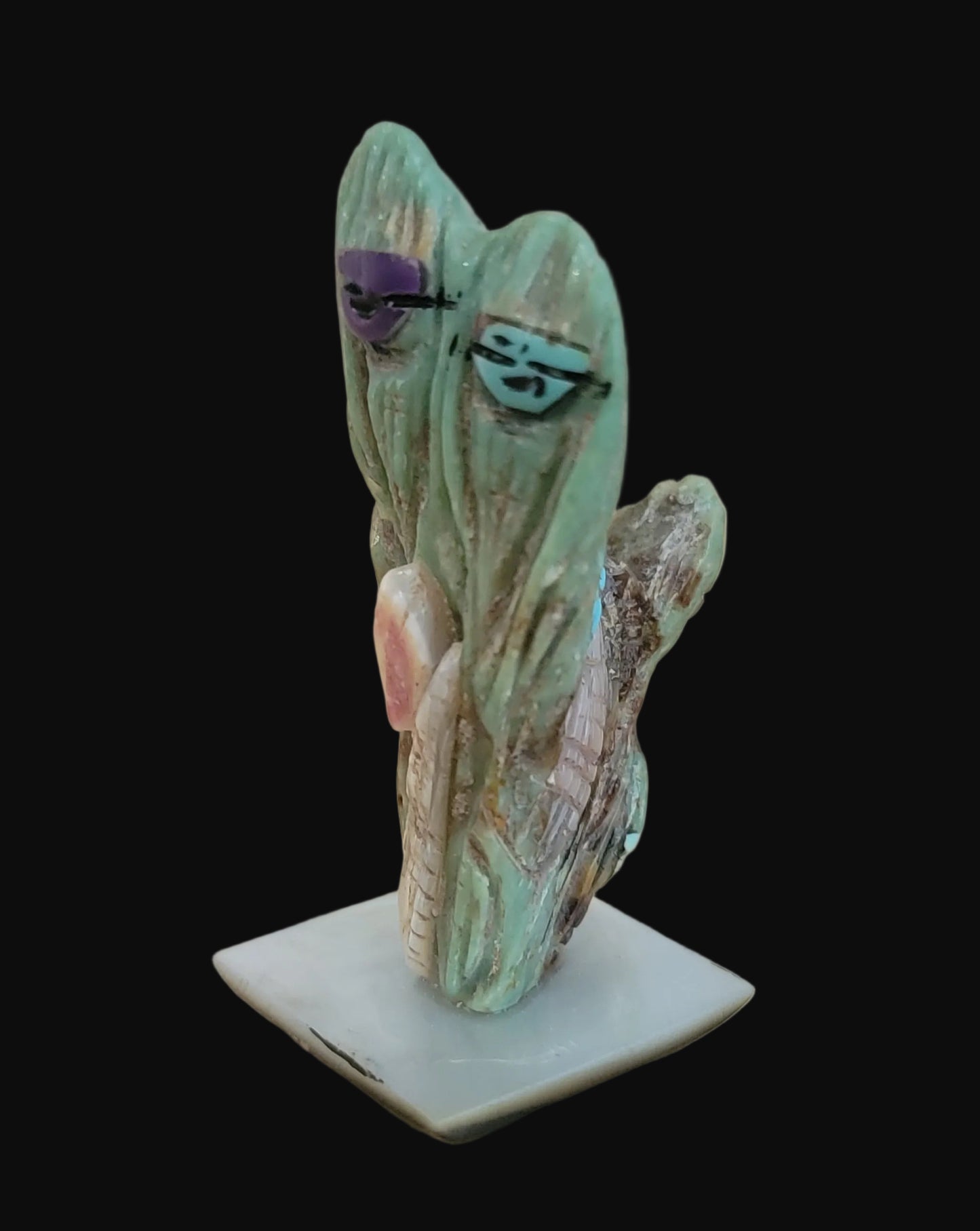 Quadruple Turquoise Zuni Corn Maidens w/Corn Zuni Fetish
