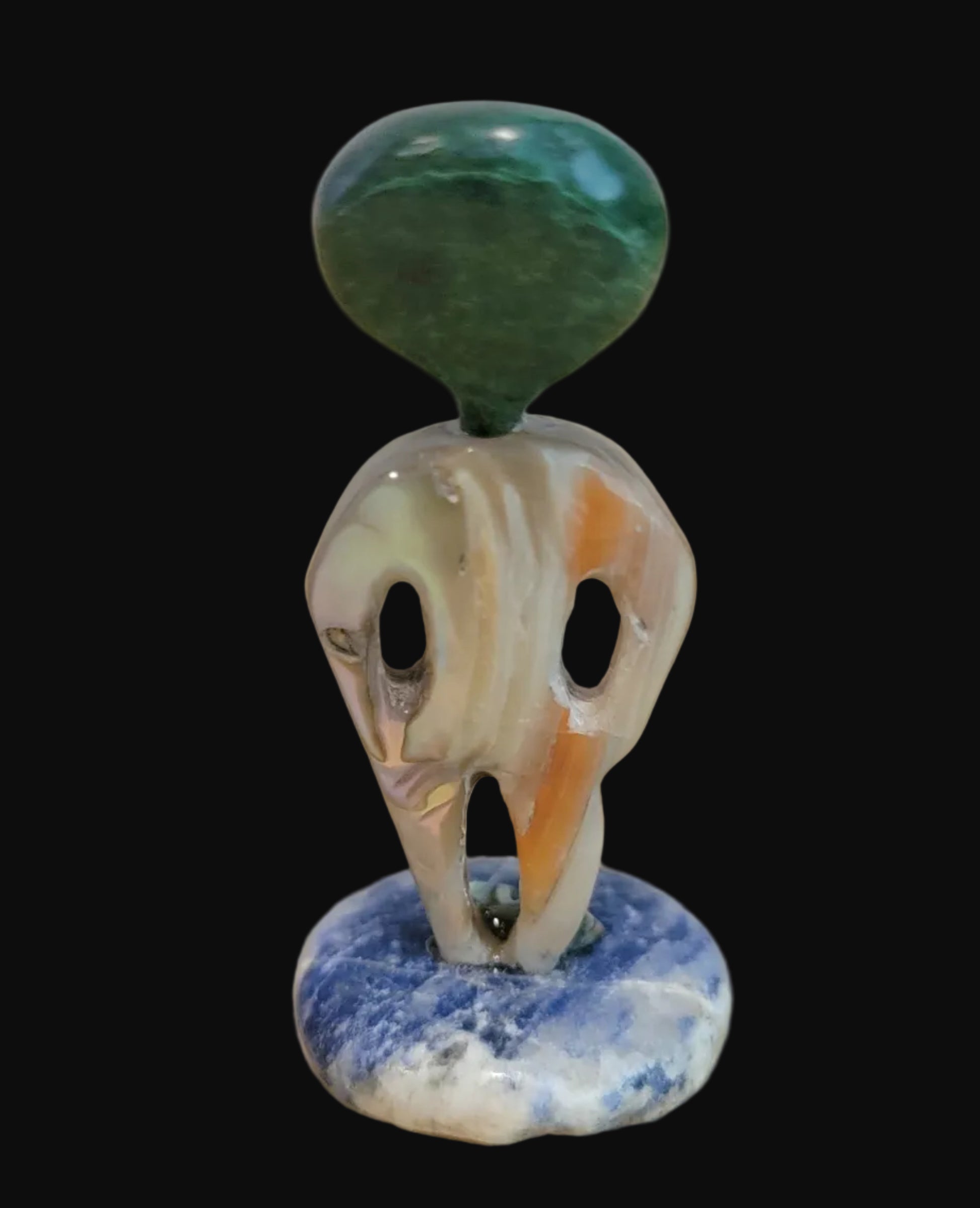 Out of This World Multi Stone and Shell Alien Zuni Fetish
