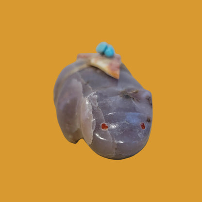 Fluorite Badger Zuni Fetish