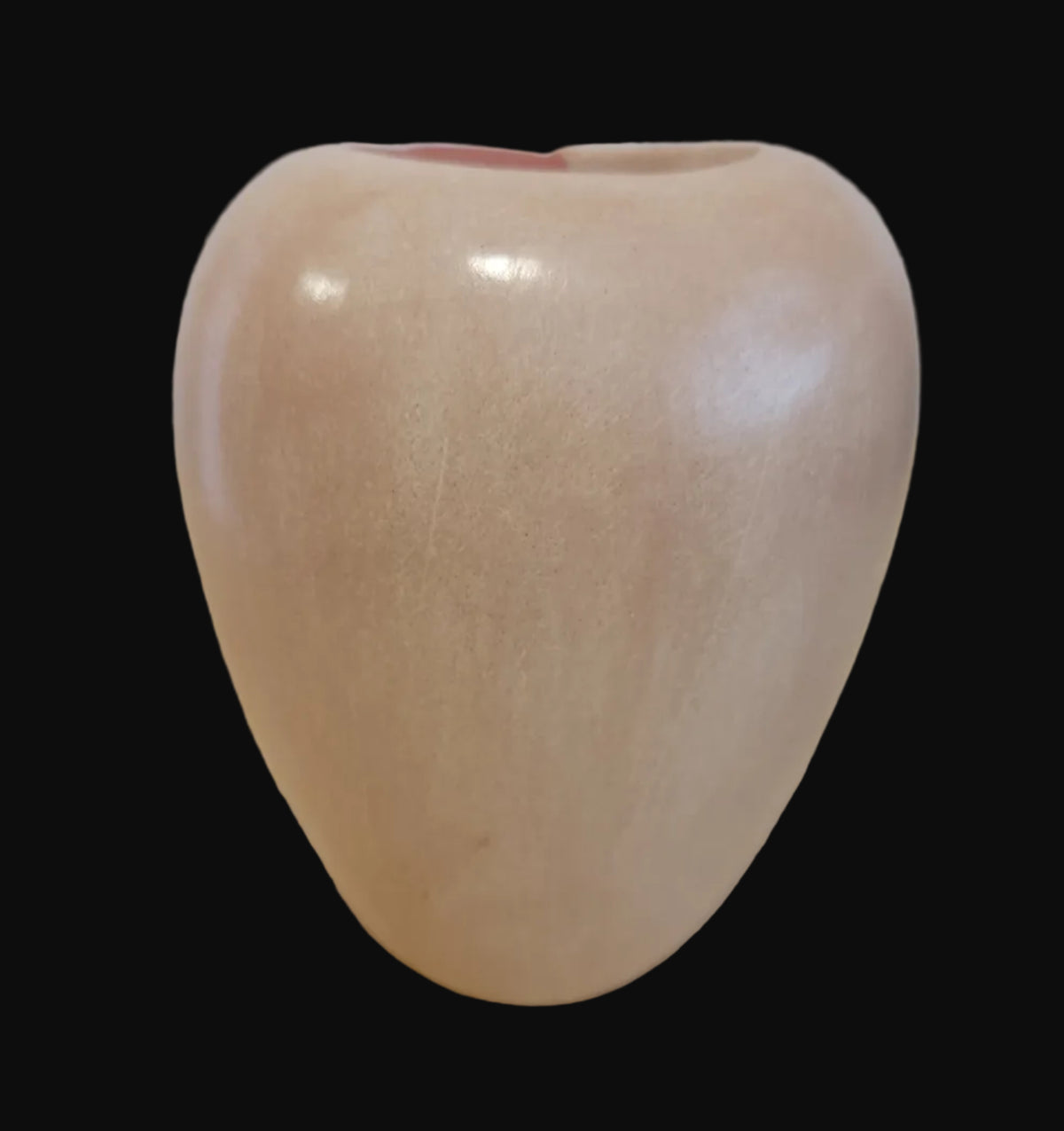 Jemez Pueblo Buff/Redware Melon Style Vase Pueblo Pottery