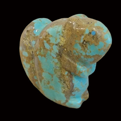 Sweet Turquoise Autumn Squirrel Zuni Fetish