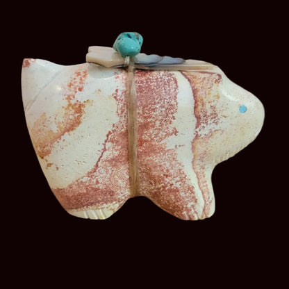 Sandstone Clairvoyant Bobcat Zuni Fetish