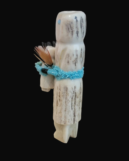 Double Antler Zuni Altar  Maidens Zuni Fetish