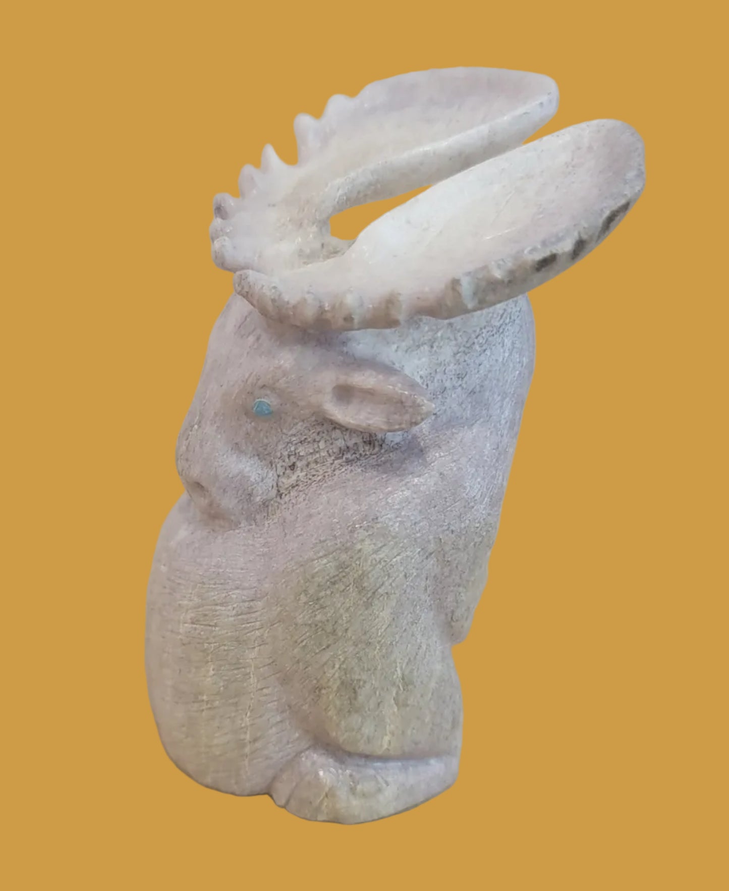 Unstoppable Sitting Antler Moose Zuni Fetish