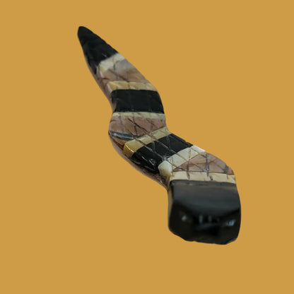 Multi Stone and Shell Inlay Snake Zuni Fetish