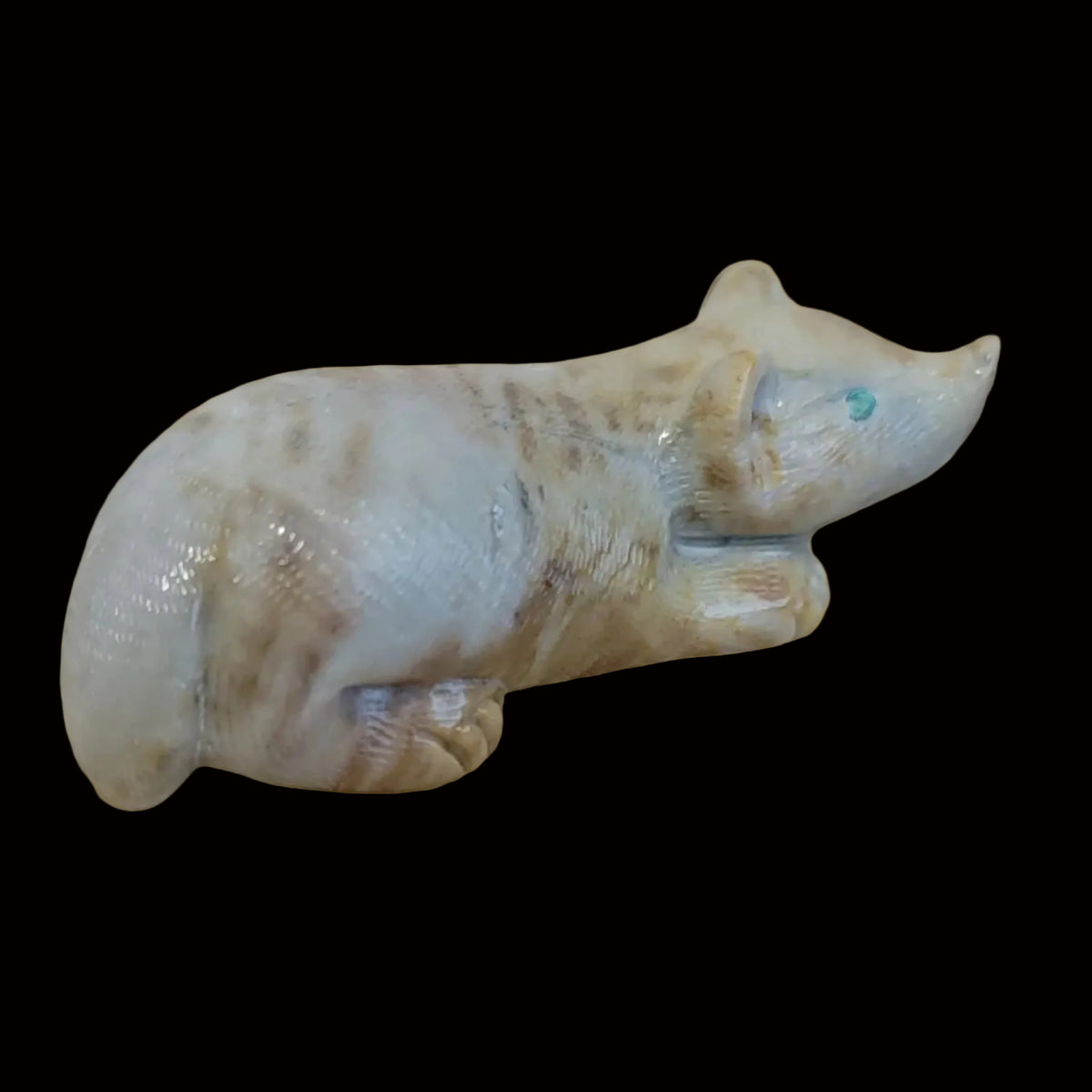 Picasso Marble Sweet Badger Zuni Fetish