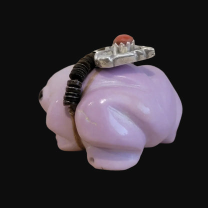 Adorable Phosphosiderite Frog w/Bling Zuni Fetish