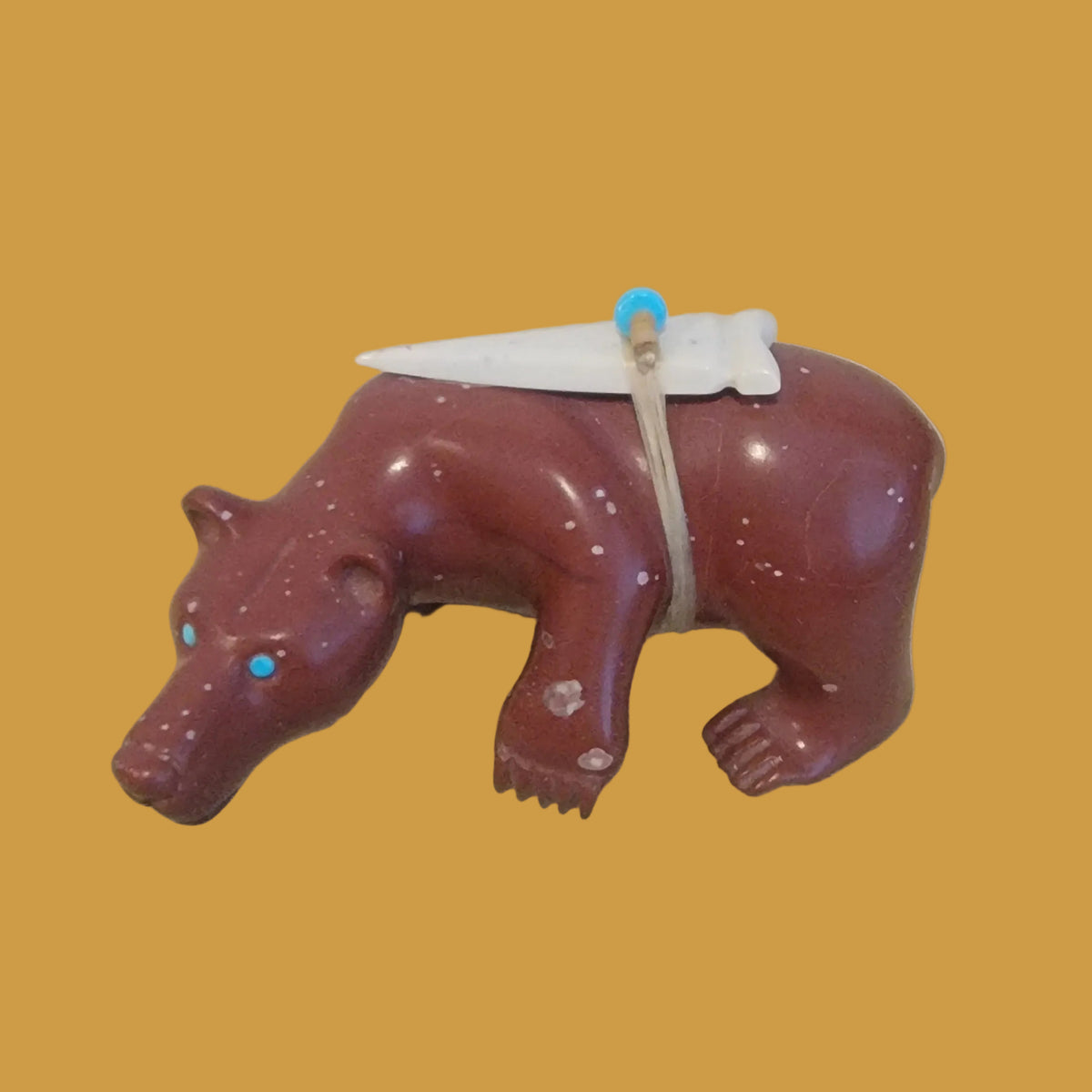 Pipestone Bear on the Prowl Zuni Fetish