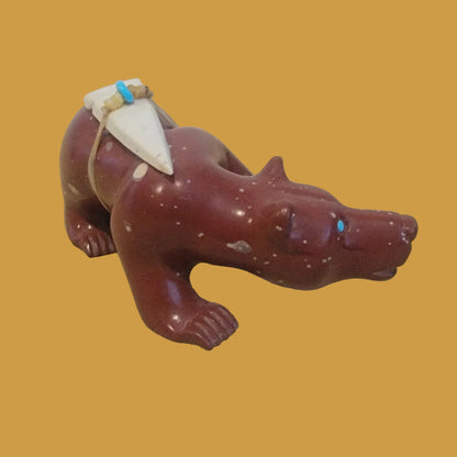 Pipestone Bear on the Prowl Zuni Fetish