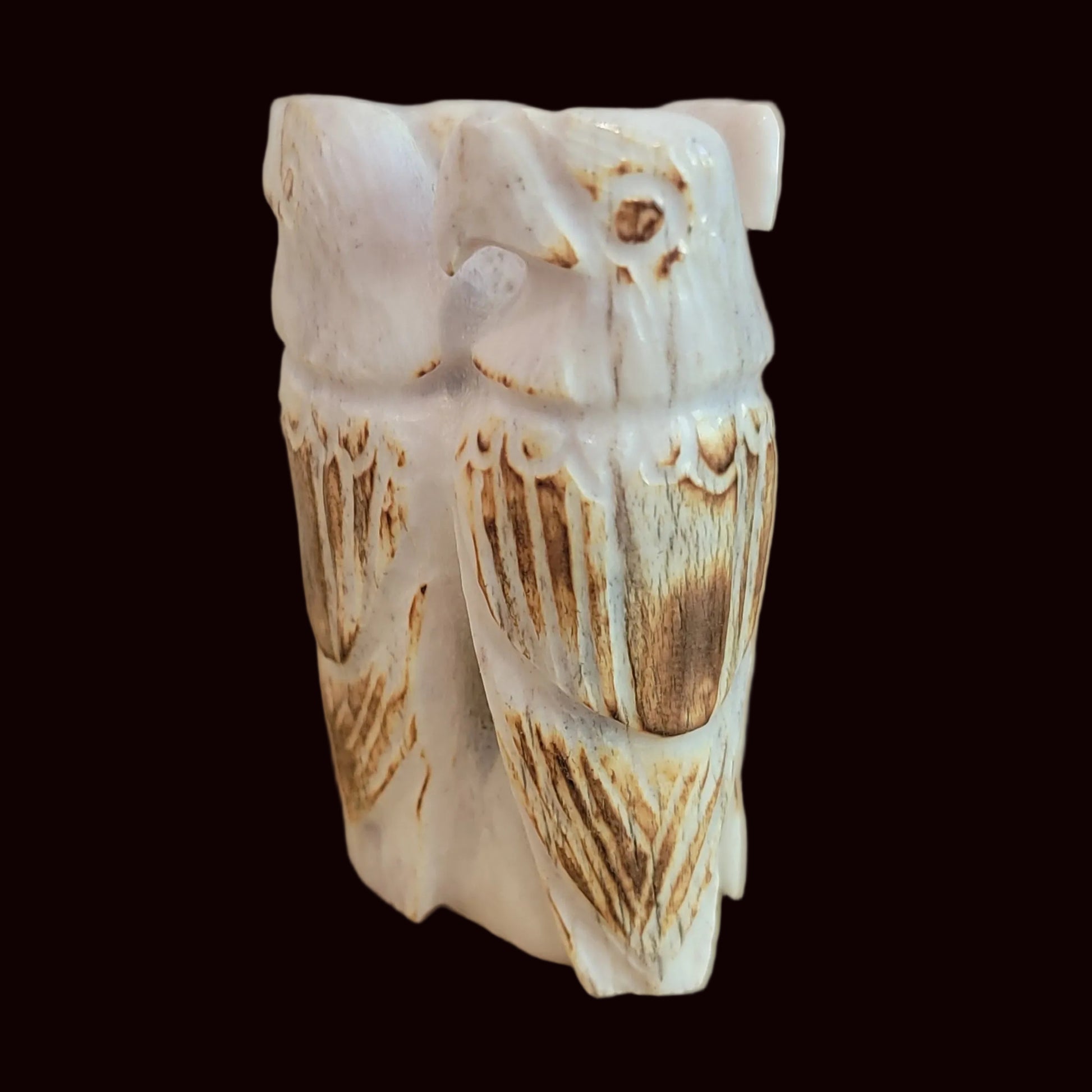 Gathering of Four Antler Regal Eagles Zuni Fetish