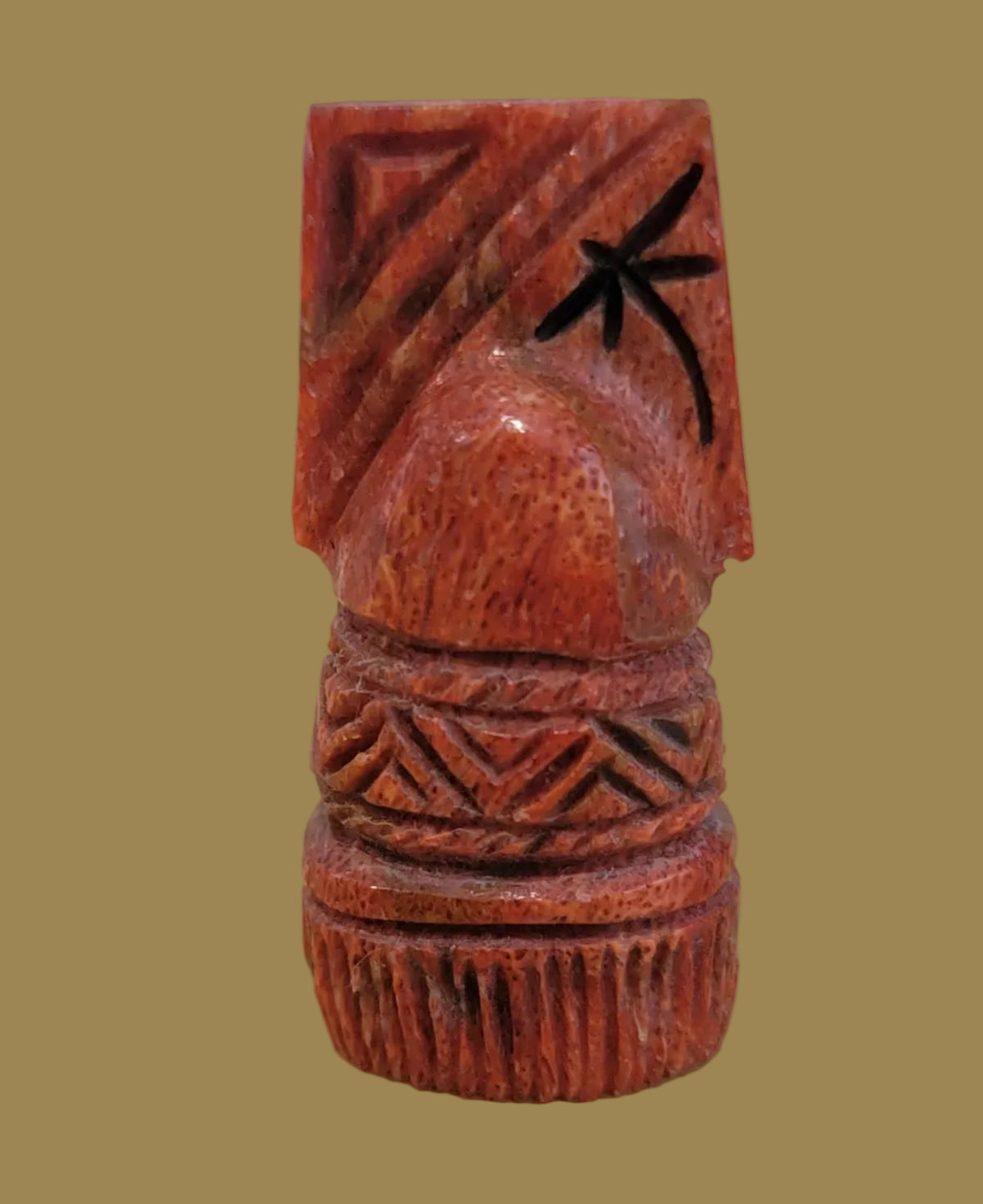Apple Coral Zuni Harvest Maiden Zuni Fetish