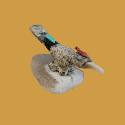 Multi Stone/Shell Roadrunner Zuni Fetish