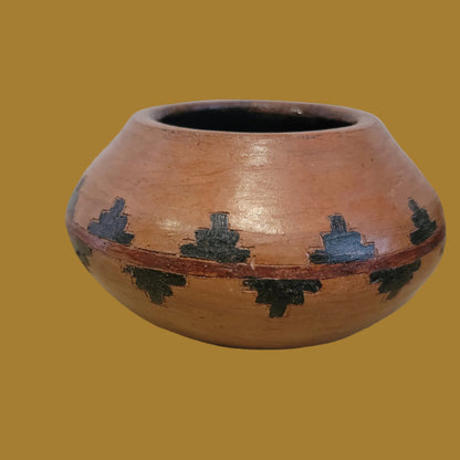 Navajo Wedding Basket Design Pine Pitch Lined Indian Pottery
