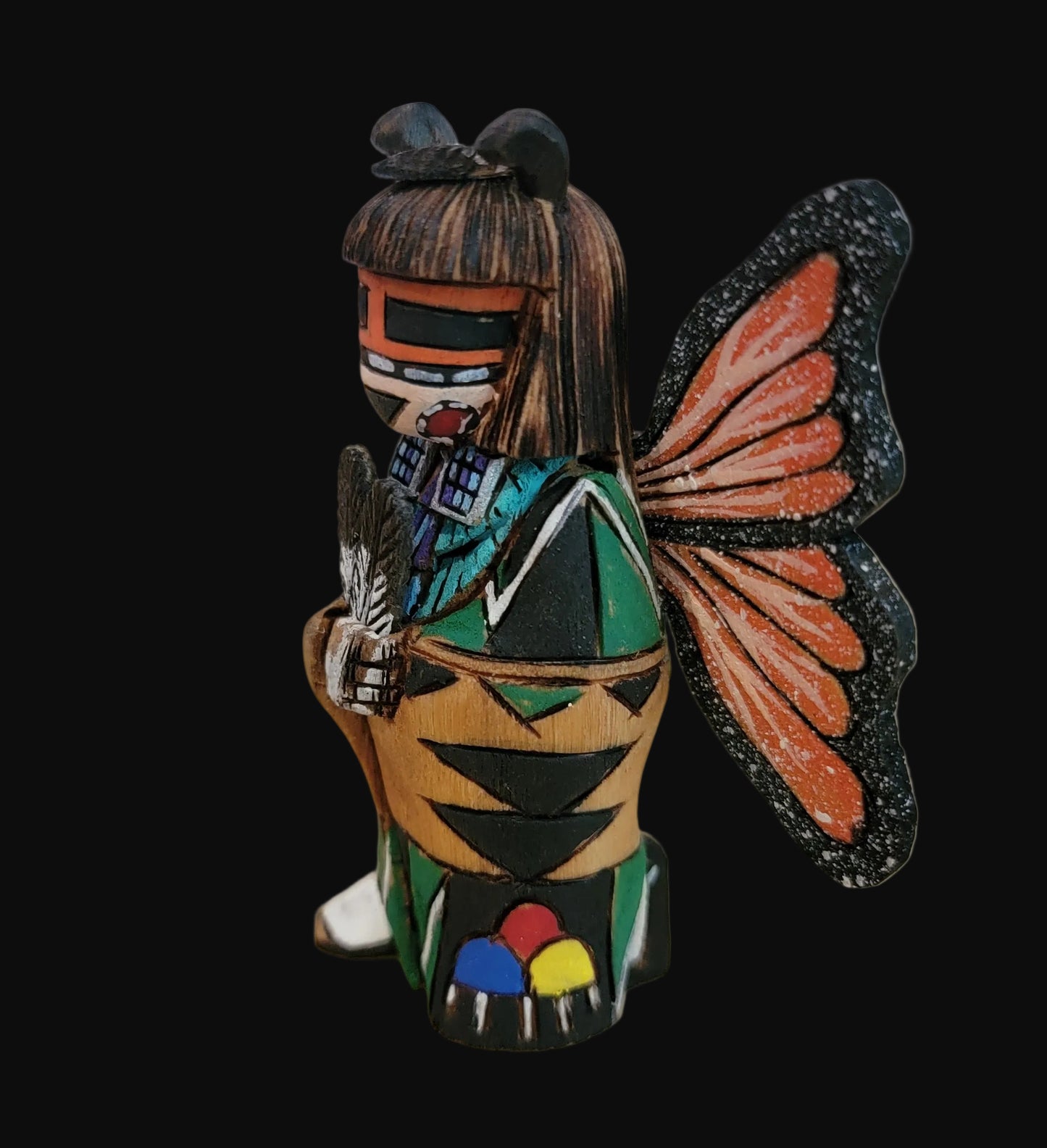 Hopi Cottonwood Root Butterfly Maiden Kachina/ Folk Art/ Zuni Fetish