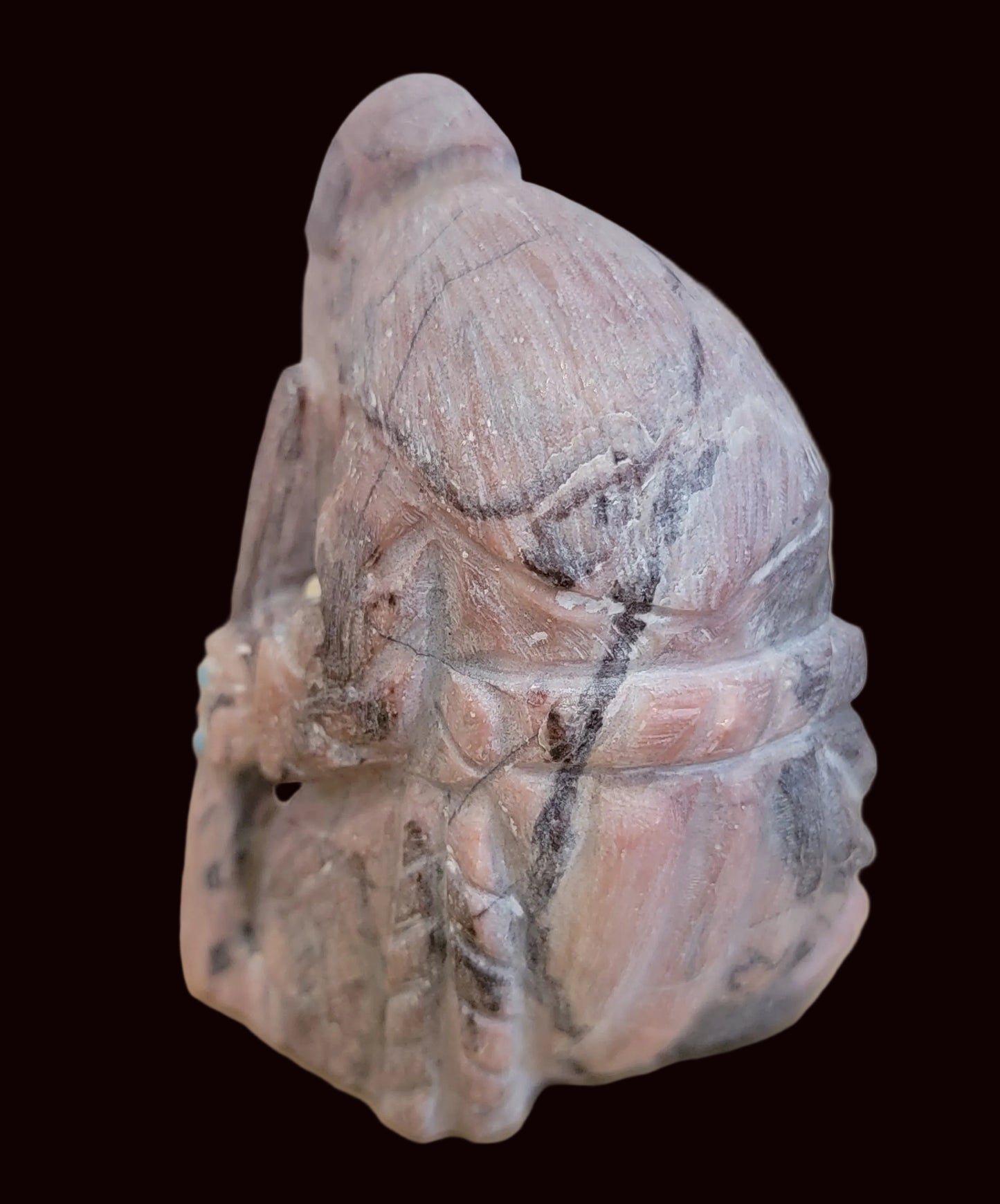 Caribbean Calcite Wizard w/ Palintar Seeing Ball Zuni Fetish