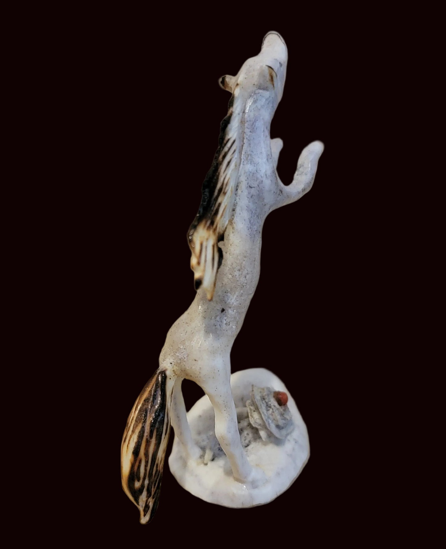 Antler Circus Horse w/ Rose Zuni Fetish
