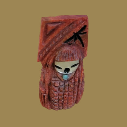 Apple Coral Zuni Harvest Maiden Zuni Fetish
