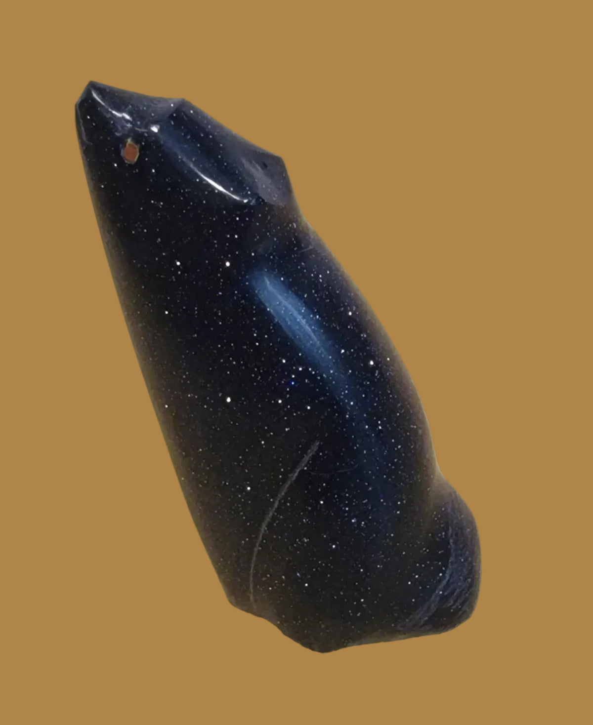 Blue Goldstone Coyote Zuni Fetish