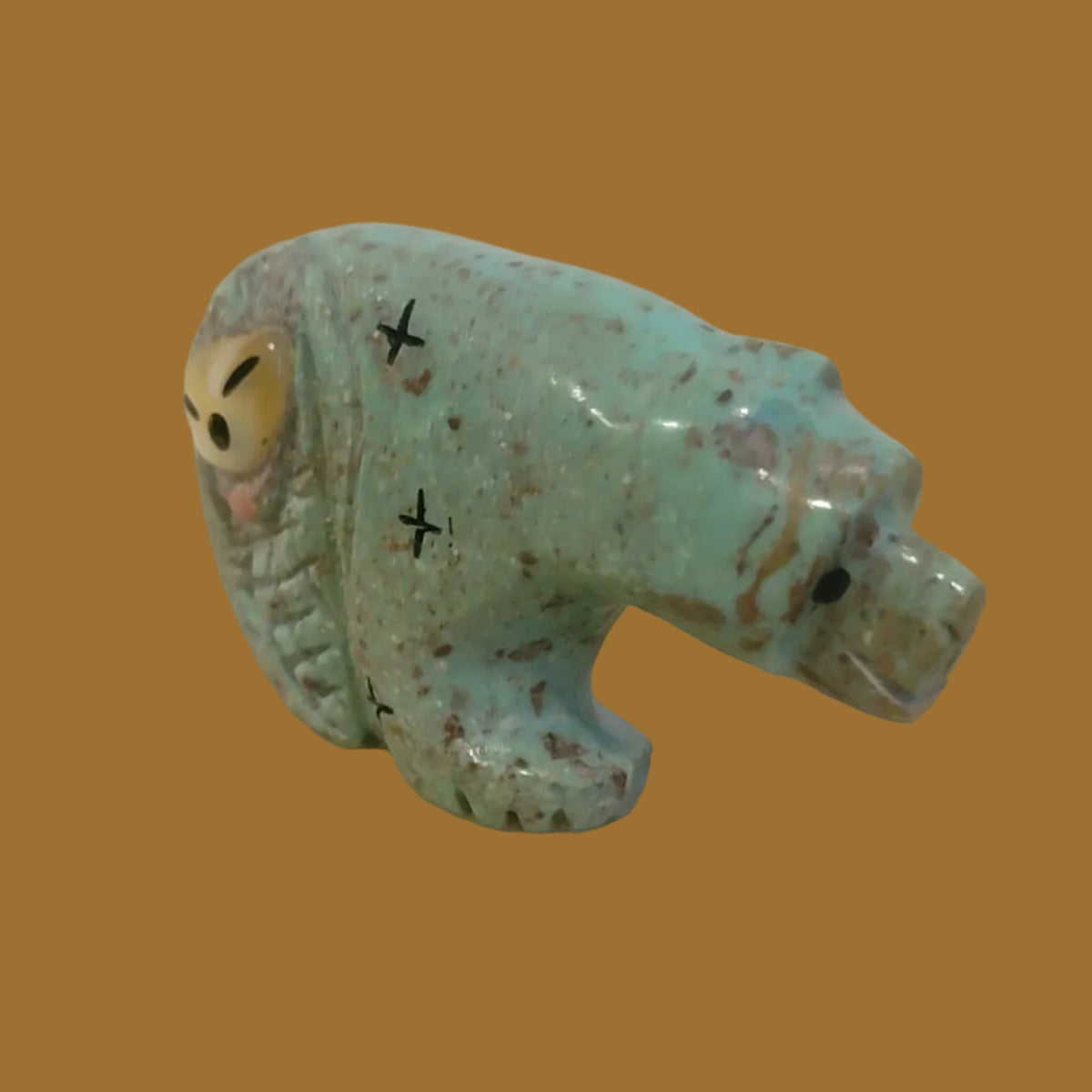 Exquisite Turquoise Maiden/Bear Zuni Fetish