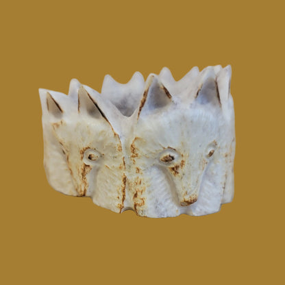 Antler Circle of Wolves Zuni Fetish