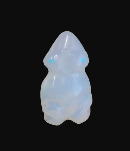 Crystalized Opal Frog Zuni Pocket Fetish