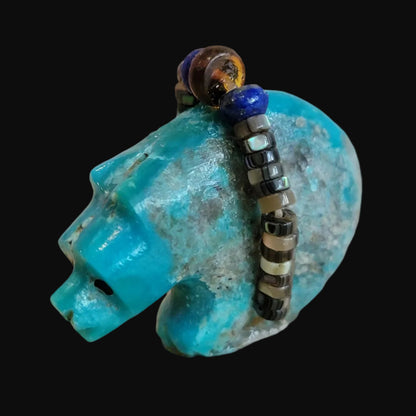 Amazonite Bear w/ Lapis and Carnelian Bundle Zuni Fetish