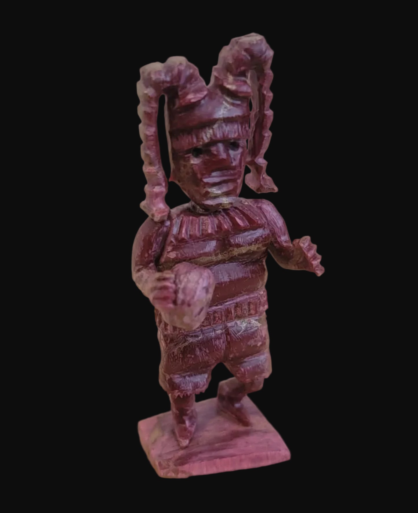 Bamboo Coral Hano Clown Zuni Fetish/ Kachina